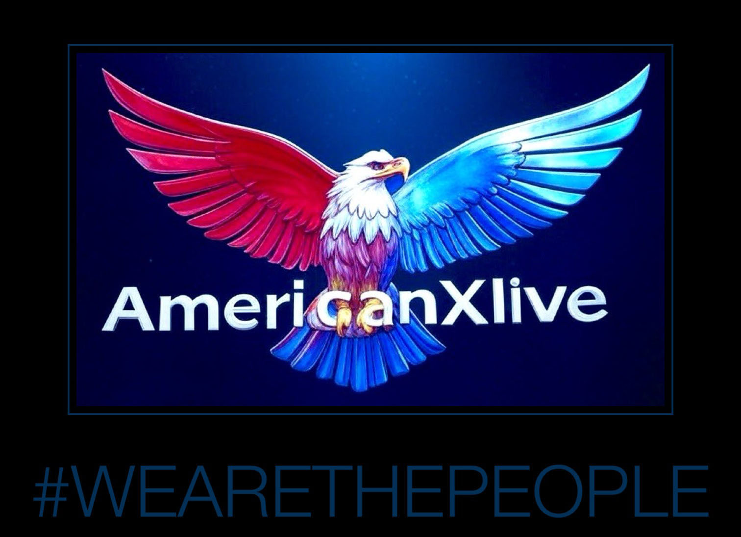 American X Live wall grafitti logo